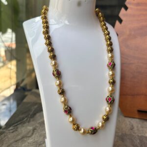 Antique Pearl Long Necklace