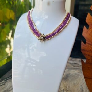 Pink Crystal Layered Mala