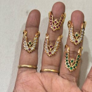 Designer V-Shaped Stone Rings Collection
