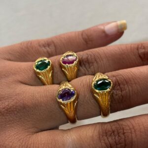 Emerald Gemstone Statement Ring