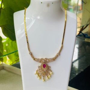 elegant pearl drop pendant necklace