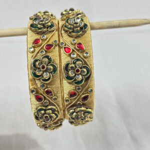 royal floral antique bangles