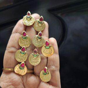 lakshmi coin hair clips