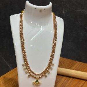 premium double layer gold beads haram ✨