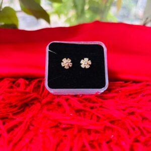 crystal daisy blossom stud earrings