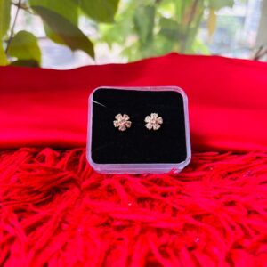 Crystal Floral Bloom Stud Earrings